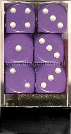 Set 12D6 Opachi - Viola/Bianco