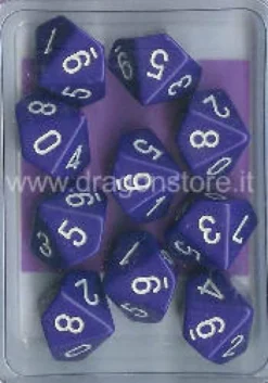 Set 10D10 Opachi - Viola/Bianco