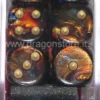 Set 12D6 Scarab - Blu Sangue/Oro