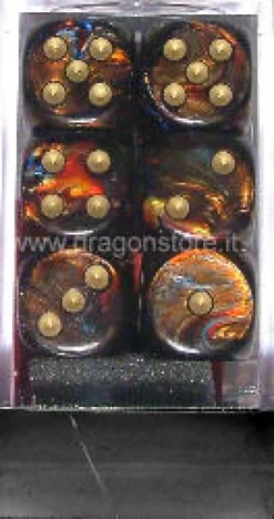 Set 12D6 Scarab - Blu Sangue/Oro