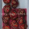 Set 10D10 Scarab - Rosso Scarlatto/Oro