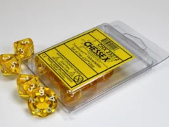 Set 10D10 Traslucenti - Giallo/Bianco