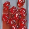 Set 10D10 Trasparenti - Arancione/Bianco