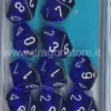 Set 10D10 Trasparenti - Blu/Bianco