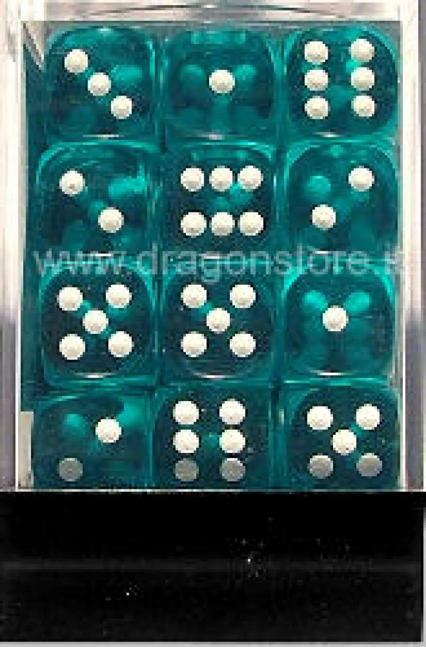 Set 36D6 Trasparenti - Ciano/Bianco