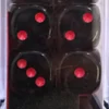 Set 12D6 Trasparenti - Fumo/Rosso