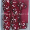 Set 10D10 Trasparenti - Rosso/Bianco