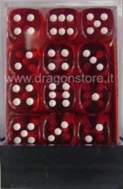 Set 36D6 Trasparenti - Rosso/Bianco