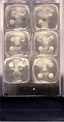 Set 12D6 Trasparenti - Trasparente/Bianco