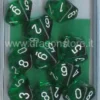 Set 10D10 Trasparenti - Verde/Bianco