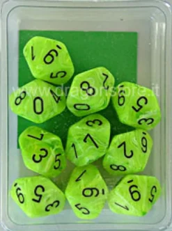 Set 10D10 Vortex - Verde Acido/Nero