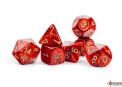 Set Mega Dadi: Scarab - Scarlatto/Oro