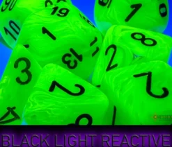 Set Mega Dadi: Vortex - Verde Brillante/Nero