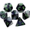 Set Mini Dadi Gemini - Nero-Grigio/Verde