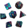 Set Mini Dadi Gemini - Viola-Ciano/Oro