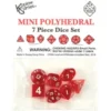 Set Mini Dadi Trasparenti - Rosso/Bianco